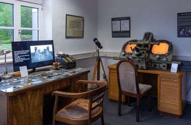 Eine Ausstellung zeigt das ehemaliges Büro von Cuno Hoffmeister.