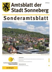 Link: Amtsblatt der Stadt Sonneberg, Sonderausgabe Mai 2022 herunterladen.