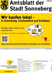Link: Amtsblatt der Stadt Sonneberg, Ausgabe Januar 2021 herunterladen.